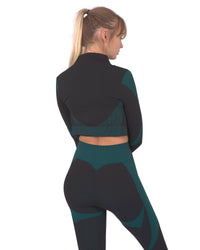 Veste Seamless Trois — Noir & Bleu